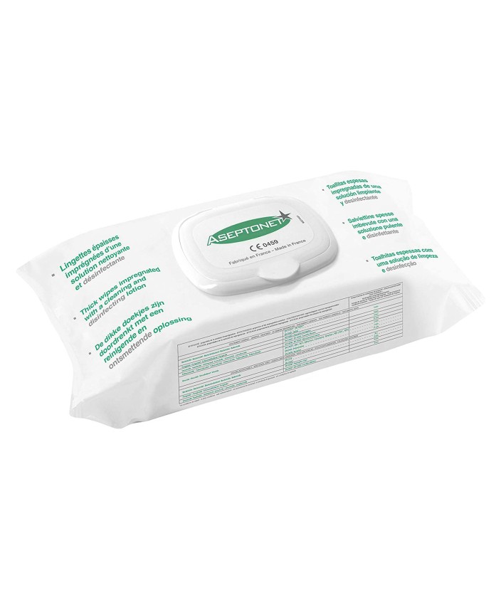 TOALLITAS Desinfectantes extra gruesas 100 uds. 180 x 200 mm.