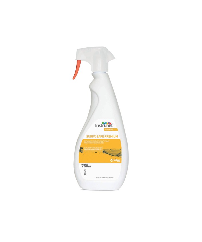 INSTRUNET Surfa Safe Premium espuma detergente desinfectante 750 ml.