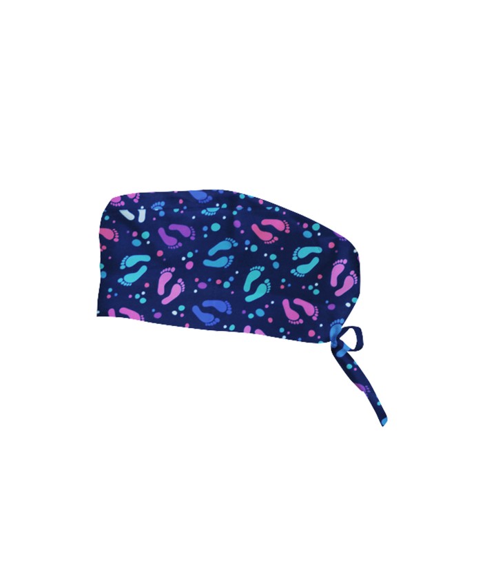 GORRO Tela Pies/Azul marino