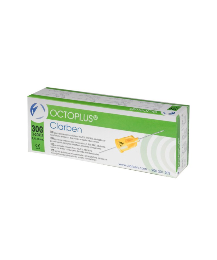 Aguja Octoplus 30G extracorta 0,3 x 16 mm. (100 uds.)