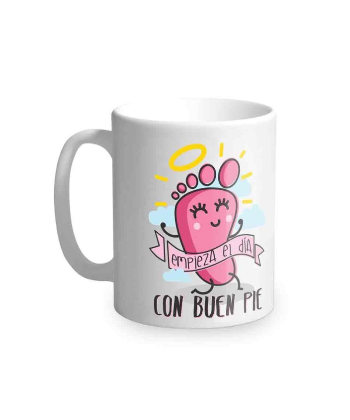 Taza Podoservice "Empieza el día con buen pie"
