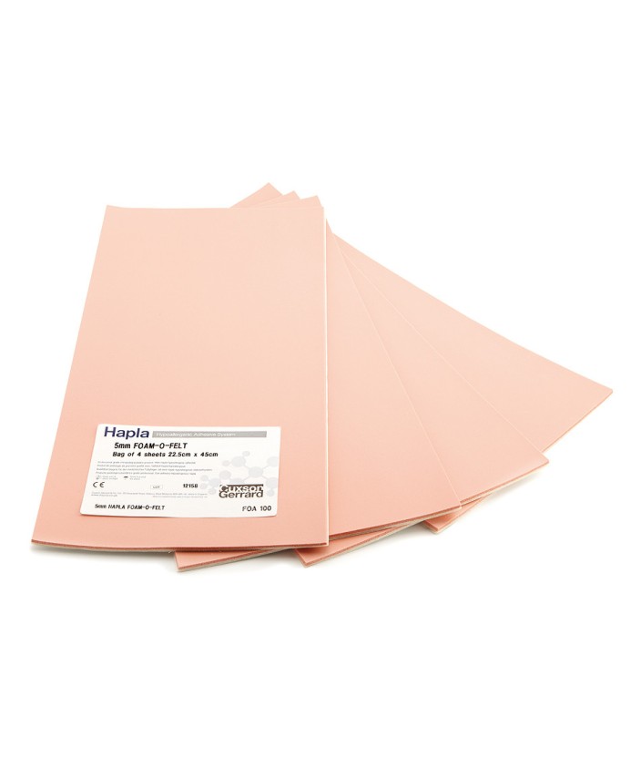 FOAM-O-FELT HAPLA 5 mm. (bolsa 4 lam. 45 cm. x 22,50 cm)