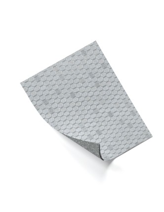 FLEX HEXAGON Plata 2 mm. 100x75 cm.
