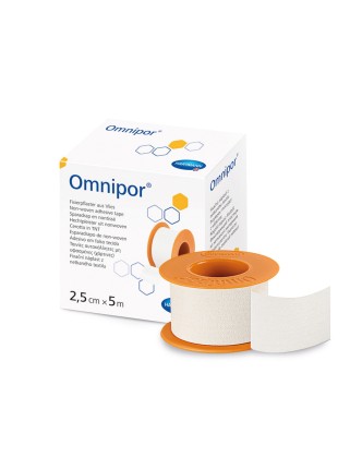 OMNIPOR Esparadrapo de papel 5 m. x 2,5 cm.