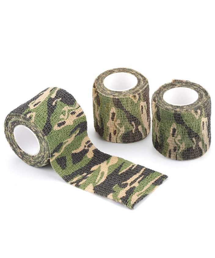 Venda elástica cohesiva verde camuflaje 5 cm x 4.5 m.