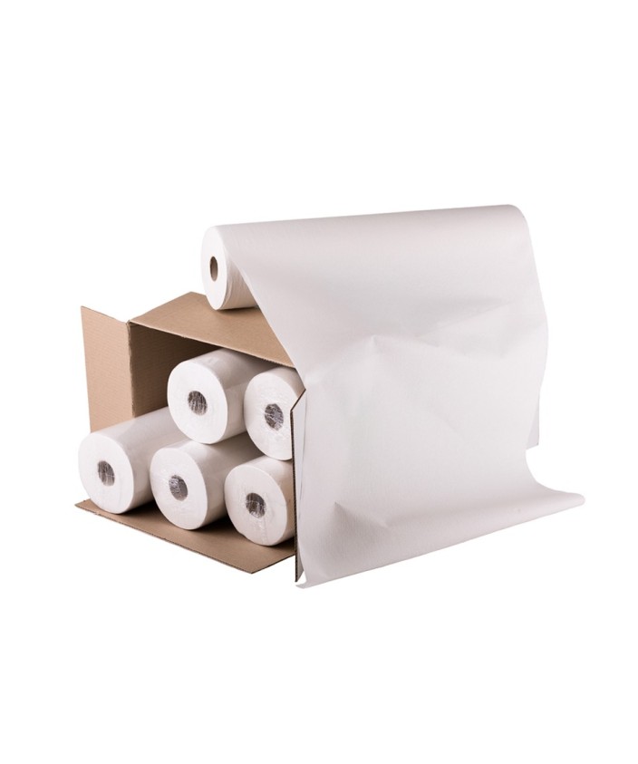 ROLLO PAPEL CAMILLA 2/c. 60 m. Prec. 50 cm. Caja 6 uds.