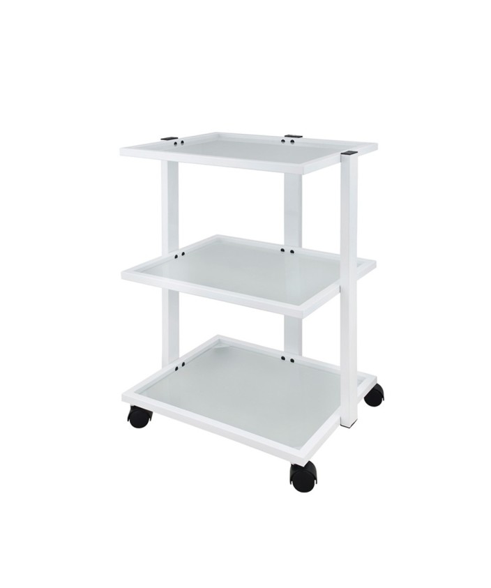 Carrito metálico Blanco 3 estantes