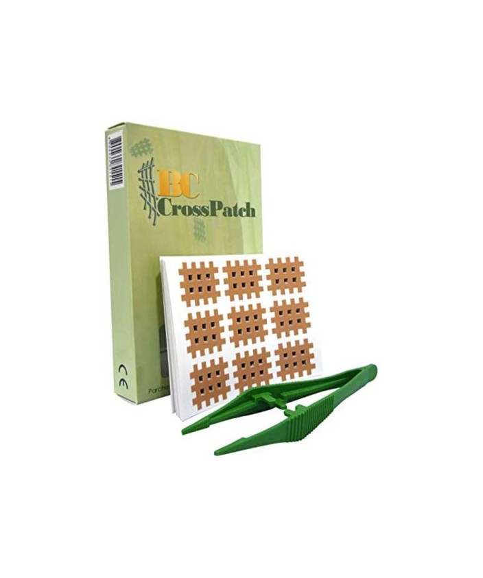 CROSS TAPE Beige 2,7 x 2,1 cm.( 20 lám. x 9 parches )