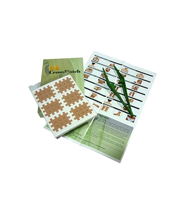 CROSS TAPE Beige 3,6 x 2,8 cm.( 20 lám. x 6 parches )