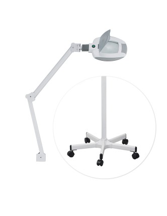 Lámpara Lupa Led con Base Rodable