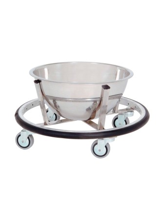 CUBO Rodable quirófano acero inox. 8 litros