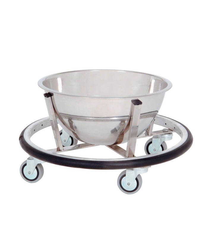 CUBO Rodable quirófano acero inox. 8 litros