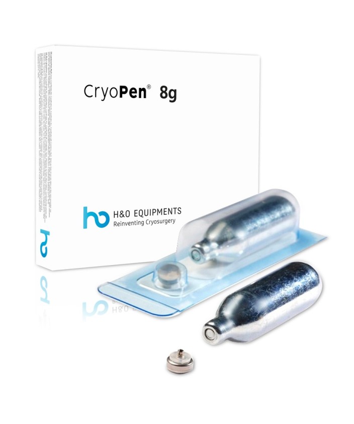 Cartuchos CryoPen N2o 8g. + filtro (caja 24 uds.)