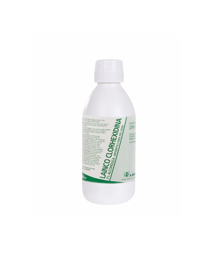 Clorhexidina Alcohólica 2% 250 ml. Tapón rosca