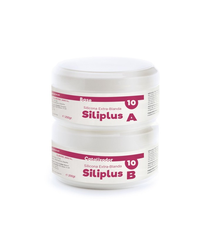 SILIPLUS 10 Silicona blanda A+B (200 gr.A + 200 gr.B)