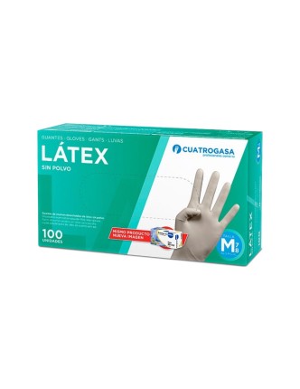 GUANTES Látex Sin Polvo (100 uds.) 4G 2