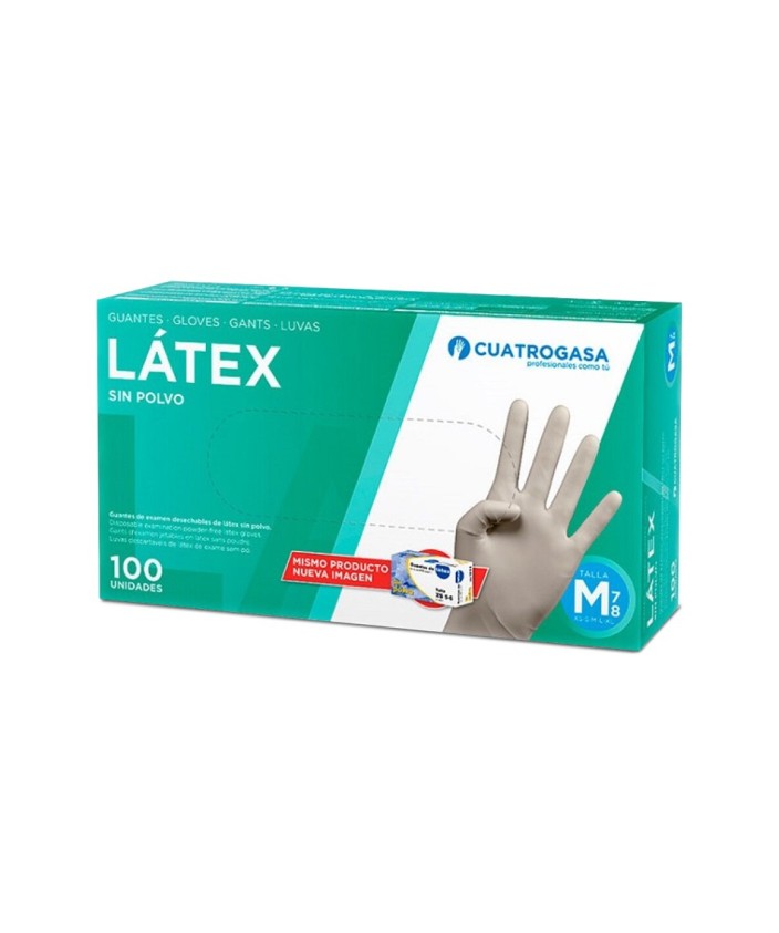 GUANTES Látex Sin Polvo (100 uds.) 4G