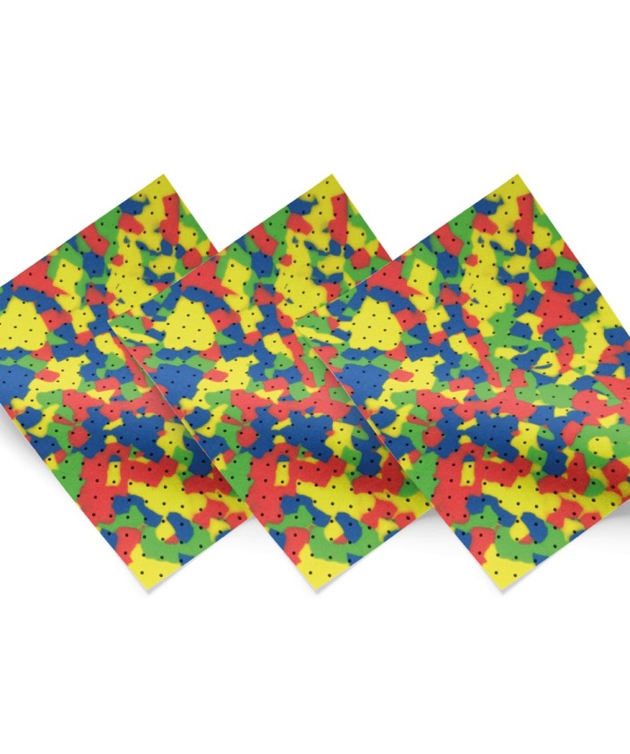 3 x 2 COMBINACION PODOTIL Multicolor PERFORADO ( 2x3 mm + 1x2mm)