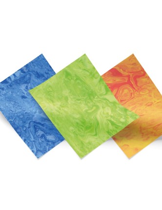 3 x 2 COMBINACION PODOTIL MARBLE (Verde, Azul y Naranja) 2 mm.