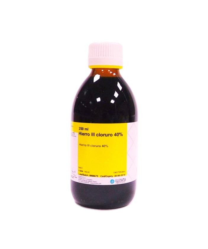 Cloruro de hierro III 40% solución acuosa QP