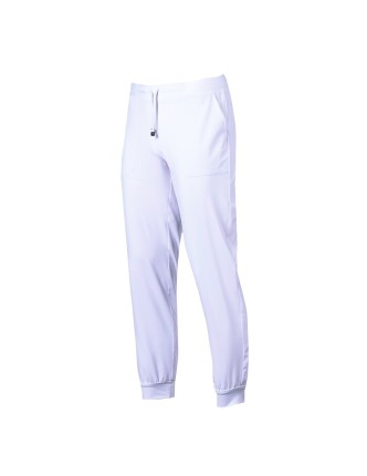 Pantalón Microfibra Unisex Jogger Blanco