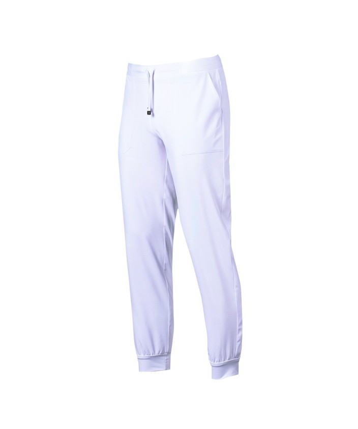 Pantalón Microfibra Unisex Jogger Blanco