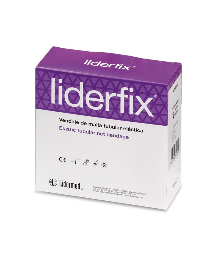 LIDERFIX Poliester vendaje de malla tubular elástica