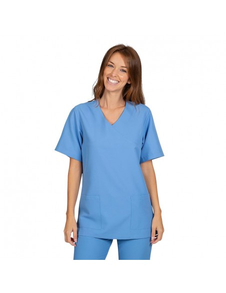 Casaca Unisex microfibra Nerea Celeste