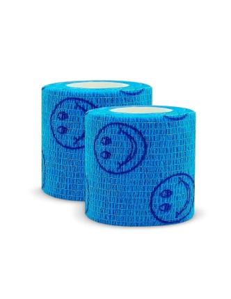 Venda cohesiva elástica AZUL SONRISA  5 cm x 4.5 m