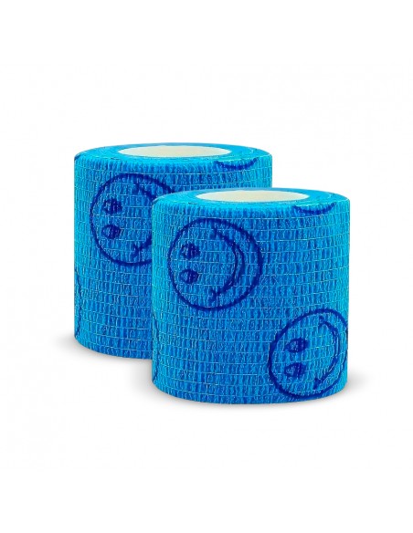 Venda cohesiva elástica AZUL SONRISA  5 cm x 4.5 m