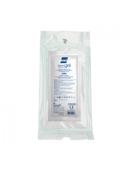 Gel ultrasonidos Estériles en Sobres 20 ml.  (caja 48 uds)