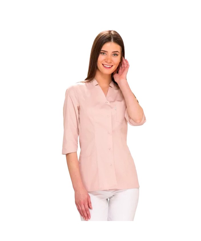 CASACA Botones manga 3/4 Rosa