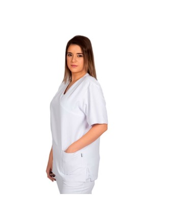 Casaca Unisex microfibra Nerea Blanco 2