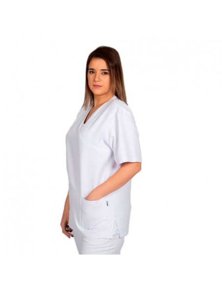 Casaca Unisex microfibra Nerea Blanco
