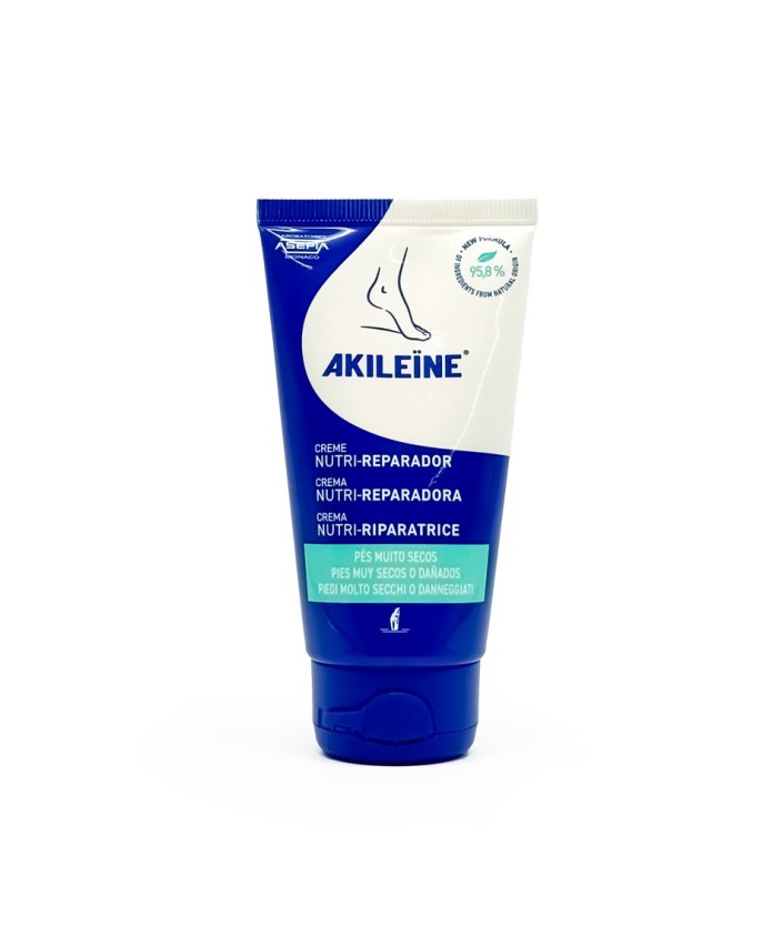Crema Nutri-reparadora pies muy secos Akileïne 75 ml.