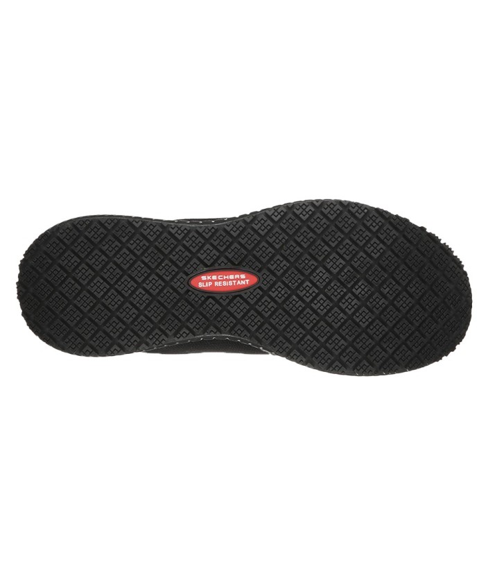 Zapatilla trabajo Skechers Squad Mujer Negro/Rosa