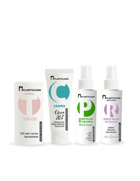 Pack Antitranspirante (Planticlean + Spray Relax + Talco + Crema 20% Urea)