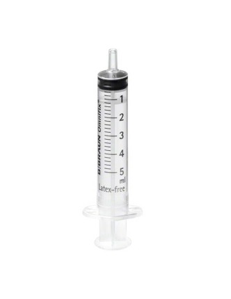 JERINGA OMNIFIX 3 cuerpos 5 ml. Luer (sin látex)