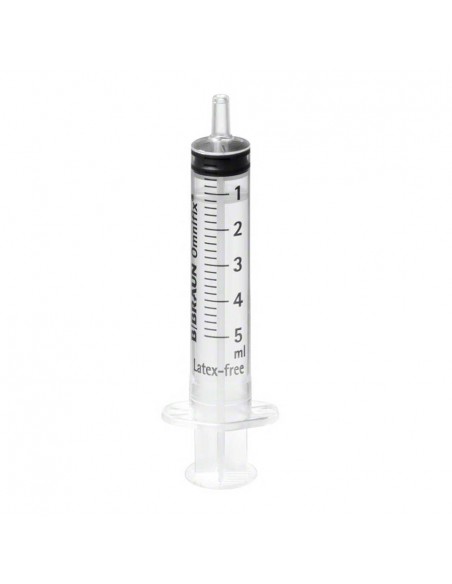 JERINGA OMNIFIX 3 cuerpos 5 ml. Luer (sin látex)