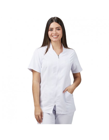 Casaca Microfibra Mujer Menorca Blanco