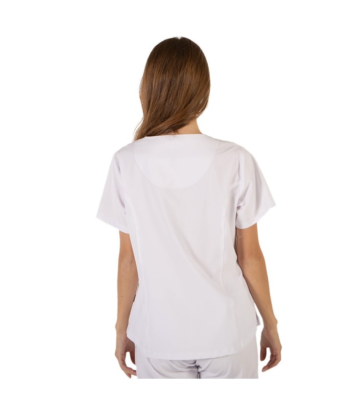 Casaca Mujer Rosalia Microfibra Blanca – Vestuario Sanitario Profesional | Podoservice