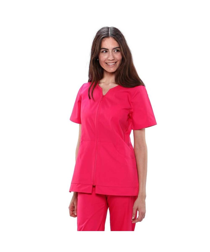 Chaqueta Mujer con cremallera Fucsia