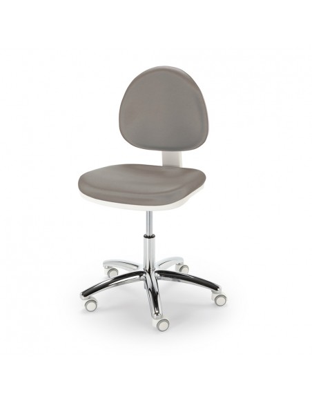 Taburete ergonómico COSMOS con base inox NAMROL