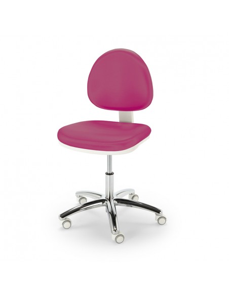 Taburete ergonómico COSMOS con base inox NAMROL