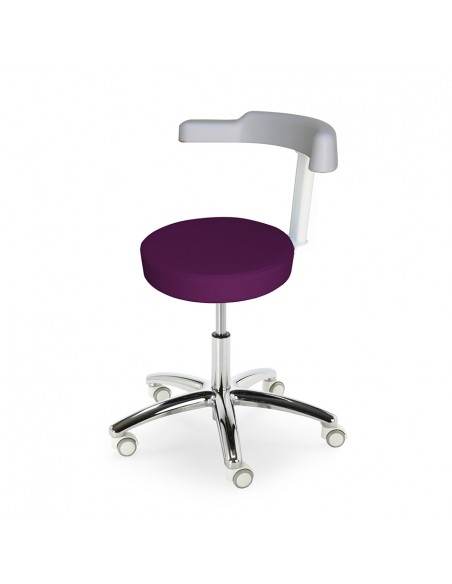 Taburete ergonómico ARMIS Con base inox NAMROL