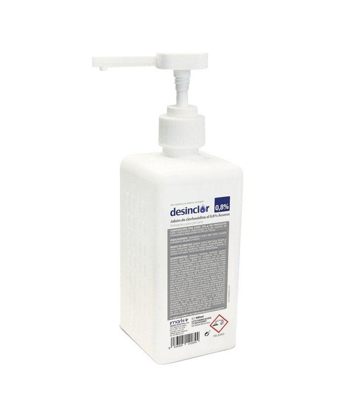 Solución jabonosa clorhexidina 500 cc.