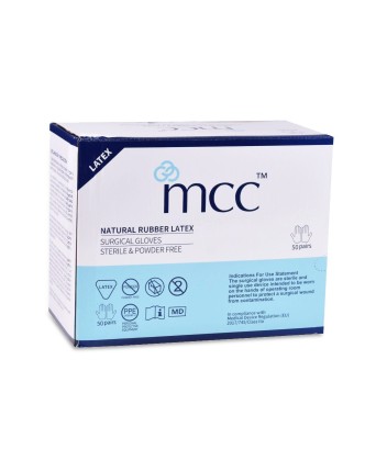 Guante de cirugía estéril MCC Látex S/P 50 Pares 2